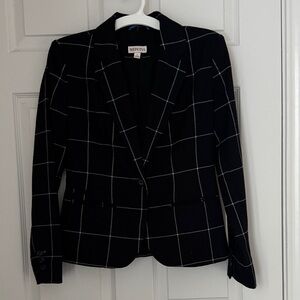 Merona Women's Black Plaid Blazer